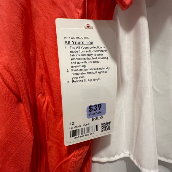 All Yours Tee - Pale Raspberry - Size 12 - Picture 2 of 3